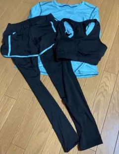 ヨガウェア3点セット　キッズXL?(140〜150cmくらい？)