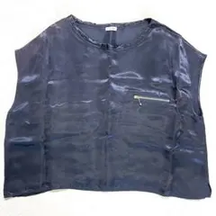 セリーヌ ノースリーブシャツブラウス 38 M セリーヌ ノースリーブシャツ リネン レディース SIZE 40 (M) CELINE