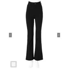 GRL グレイル　ストレッチフレアパンツ　cu34 ブラック　黒　XSのサムネイル