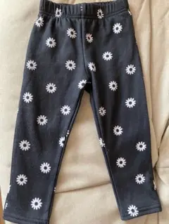 花柄⭐️黒⭐️裏起毛⭐️ズボン⭐️95