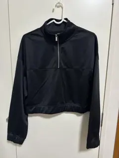 [ほぼ新品] H&M ハーフジップ クロップド スウェット