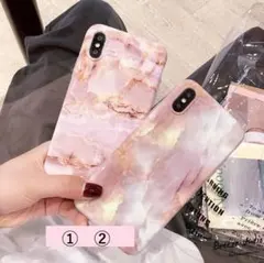 大理石 iPhoneケース ピンク かわいい 6/7/8/X/XS/XR
