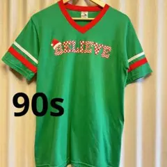 90s VネックリンガーTシャツ ヴィンテージ M