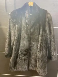 極美品　高級　SAGA MINK ミンク毛皮コート　上代110万円