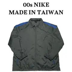 00s NIKE 台湾製 ワンポイントスウッシュナイロンコーチジャケット ナイキ