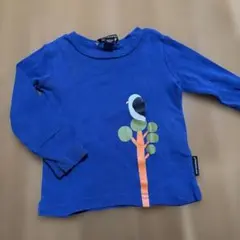 marimekko 青 長袖Tシャツ 80/12M