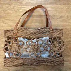 かごバッグ　巾着型