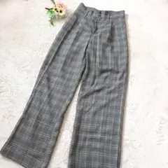 RETRO GIRL レトロガール　チェック柄ストレートパンツ　Mサイズ