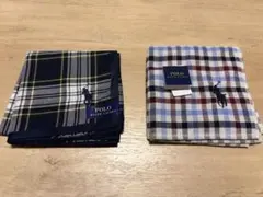 POLO RALPH LAUREN チェック柄ハンカチ、タオルハンカチセット