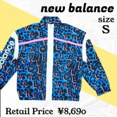 New Balance 総柄 プリント ブルゾン レオパード ロゴ柄 Sのサムネイル