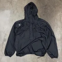 90's y2k ハーフジップ　adidas ナイロン　ブラック　アノラック