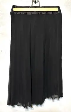 FDpure シフォンプリーツスカート　アシンメトリー