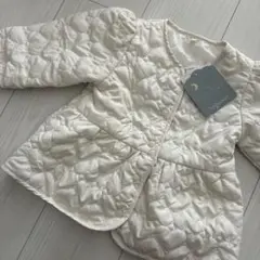 アイボリー ハート模様 アウター