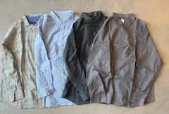 【vintege】ストライプシャツ チェックシャツ 長袖 シャツ