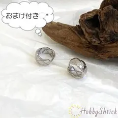 ◆セール中◆ デザイン フープピアス シルバー (RP0270-S)