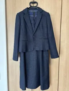 入学式・卒業式にママスーツ2点セット/ネイビー/フォーマル・セレモニー