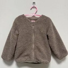 petit main ボアジャケット 100サイズ ピンクブラウン