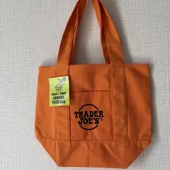 【トレーダージョーズ】 ミニ キャンバス トートバッグ ハロウィン限定　オレンジ