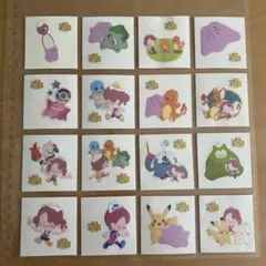 ポケモンパン デコキャラシール ぽこあポケモン全22種コンプリート
