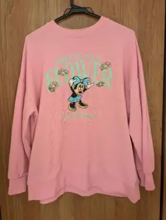アベイル　ディズニー　ミニー 刺繍　トレーナー ピンク　スウェット　M