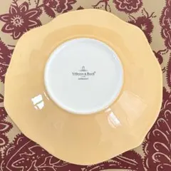 희귀 Villeroy & Boch 플레이트 22cm 깊은 접시 오렌지