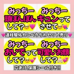 道枝駿佑 カンペうちわ セット売り