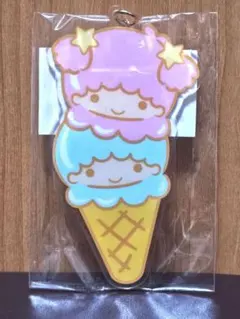 サンリオワゴンカフェ★キキララ★アイスクリームキーホルダー★リトルツインスターズ