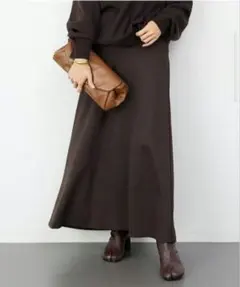 DeuxiemeClasse New Jersey Flare スカートブラウン