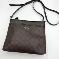 【極美品】COACH シグネチャー ファイル クロスボディ ショルダーバッグ
