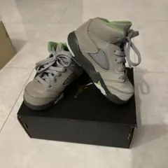 Air Jordan キッズスニーカー グレー/グリーン