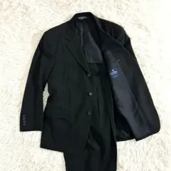 ブルックスブラザーズ ストライプ スーツ セットアップ ブラック 黒 M