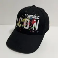 DSQUARED2 ICON ペイント キャップ ブラックのサムネイル
