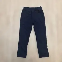 【美品】無印良品 ロングパンツ110cm ブラック　キッズ　長ズボン ストレート