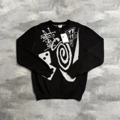 【S】Stussy グラフィックプリント セーター ☆大人気☆23SS Stussy X Nike Long-Sleeve Knit Sweater