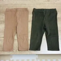 西松屋　7分丈　レギンス　2枚セット　90cm