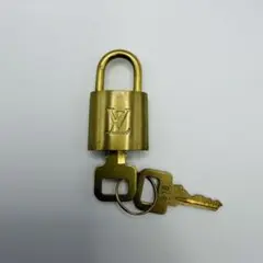 LOUIS VUITTON パドロック 南京錠 カデナ 鍵318 ゴールド