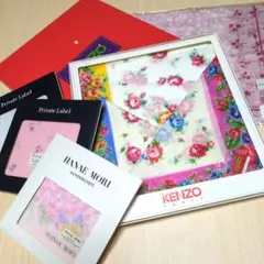 KENZO HANAE MORI LAURA ASHLEY 他 ハンカチ７枚