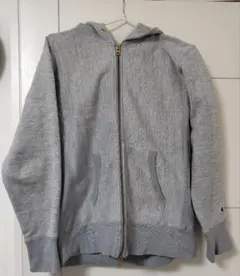 Champion ReverseWeave パーカー ダブルジップ 霜降りグレー