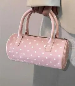 SHEIN ドット 水玉 ショルダーバッグ ハンドバッグ ピンク