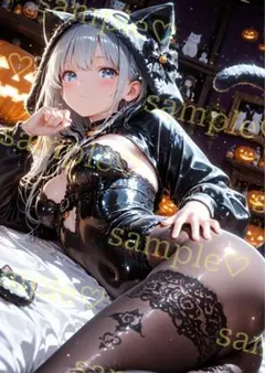 キラキラ　かわいい　AIイラスト　ポスター　A4サイズ　a499