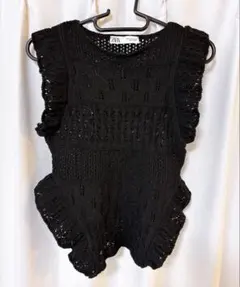 美品 ZARA サマーニットトップスのサムネイル