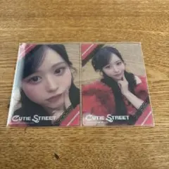 し*な様 CUTIE STREETきゅーすと 佐野愛花 タスキ衣装クリアトレカ2