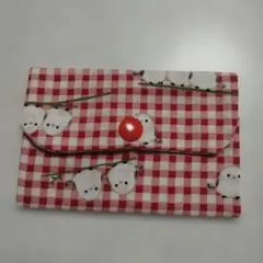 シマエナガ柄 マルチケース ハンドメイド