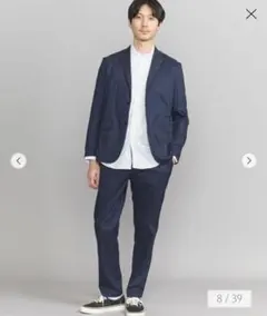 BY “TORAY” DRY/PE セットアップ ネイビー