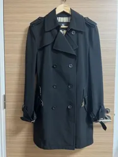 バーバリーブラックレーベル　トレンチコート　ブラックLサイズ