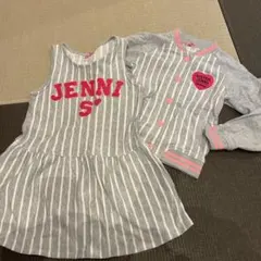 値下げ！sister JENNI ブルゾンワンピSET130センチ