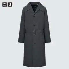 UNIQLO U トレンチコート ダークグレー ベルト付き