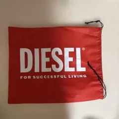DIESEL 赤 不織布ショッパー