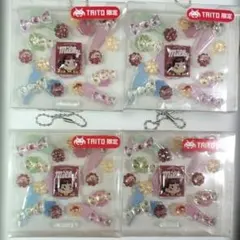 TAITO限定不二家 ミルキー ペコちゃんぷっくりうるうるシール 4個BC付