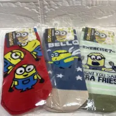 ミニオンズキャラクターソックス3点セット